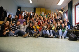 Teilnehmern und Referenten der Deaf Youth Way in Hamburg
